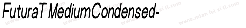 FuturaT MediumCondensed字体转换